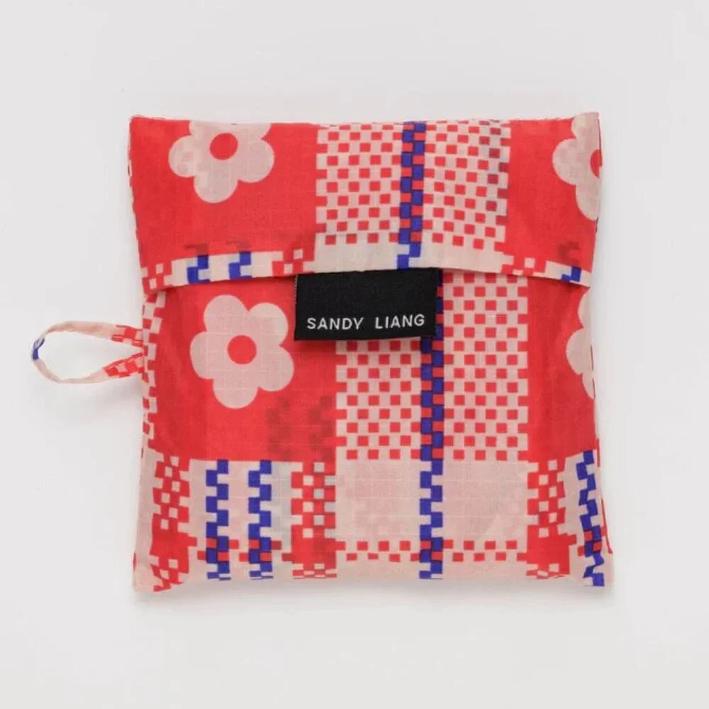 NWT Big Baggu - Flower Market Plaid (Sandy Liang Collab) - Picture 3 of 4